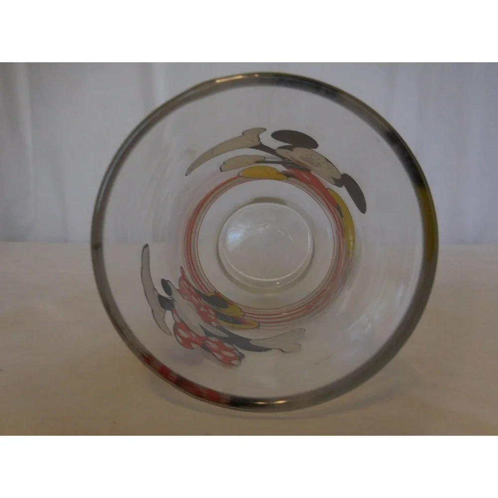 Mickey Mouse and Minnie Mouse Glass  Juice Drinking Glass‎ Vintage